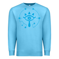 Ocean Blue zel.da br.ea.th of the w.i.l.d she.i.k.ah eye lo. t shirt Premium Sweatshirt - artisFamous