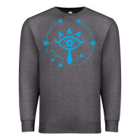 Charcoal Heather zel.da br.ea.th of the w.i.l.d she.i.k.ah eye lo. t shirt Premium Sweatshirt - artisFamous
