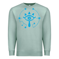 Seafoam zel.da br.ea.th of the w.i.l.d she.i.k.ah eye lo. t shirt Premium Sweatshirt - artisFamous
