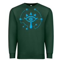 Sports Green zel.da br.ea.th of the w.i.l.d she.i.k.ah eye lo. t shirt Premium Sweatshirt - artisFamous