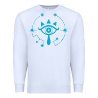 White zel.da br.ea.th of the w.i.l.d she.i.k.ah eye lo. t shirt Premium Sweatshirt - artisFamous