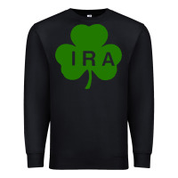 Black ira irish lucky shamrock st patrick's day Premium Sweatshirt - artisFamous