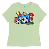 Matcha Soccer Coffee Mug Ladies Tee - FaDigitalArtStudio