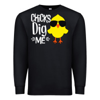 Black kids chick dig me Premium Sweatshirt - artisFamous