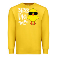 Lemon kids chick dig me Premium Sweatshirt - artisFamous
