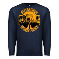 Navy pittsburgh pennsylvania Premium Sweatshirt - artisFamous