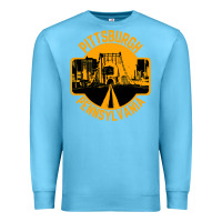 Ocean Blue pittsburgh pennsylvania Premium Sweatshirt - artisFamous