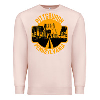 Pale Pink pittsburgh pennsylvania Premium Sweatshirt - artisFamous