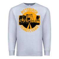 Heather Grey pittsburgh pennsylvania Premium Sweatshirt - artisFamous
