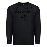 Black pro vaccination Premium Sweatshirt - artisFamous
