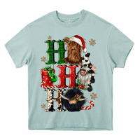 Arona ho ho ho heifer cow gnomies Heavy Core Tee - CowGirlArtShop