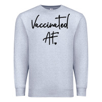 Heather Grey pro vaccination Premium Sweatshirt - artisFamous