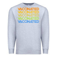 Heather Grey vaccinated retro Premium Sweatshirt - artisFamous