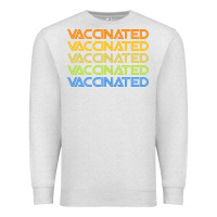 Oatmeal Heather vaccinated retro Premium Sweatshirt - artisFamous