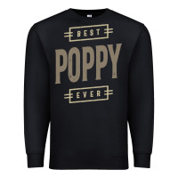 Black Mens Best Poppy Ever | Poppy Gift Premium Sweatshirt - artisFamous