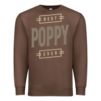 Chestnut Mens Best Poppy Ever | Poppy Gift Premium Sweatshirt - artisFamous