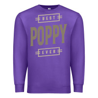 Purple Mens Best Poppy Ever | Poppy Gift Premium Sweatshirt - artisFamous