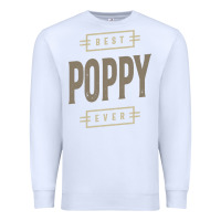 White Mens Best Poppy Ever | Poppy Gift Premium Sweatshirt - artisFamous
