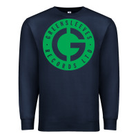 Navy Greensleeves Records Premium Sweatshirt - artisFamous