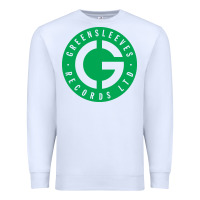 White Greensleeves Records Premium Sweatshirt - artisFamous