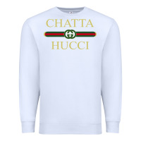 White chatta hucci Premium Sweatshirt - artisFamous