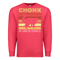 Cardinal chonk cat funny cat meme cat dad cat mom Premium Sweatshirt - artisFamous
