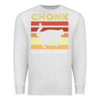 Oatmeal Heather chonk cat funny cat meme cat dad cat mom Premium Sweatshirt - artisFamous