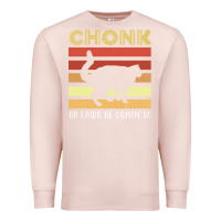 Pale Pink chonk cat funny cat meme cat dad cat mom Premium Sweatshirt - artisFamous