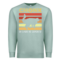 Seafoam chonk cat funny cat meme cat dad cat mom Premium Sweatshirt - artisFamous