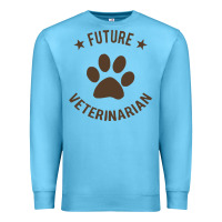 Ocean Blue future veterinarian Premium Sweatshirt - artisFamous