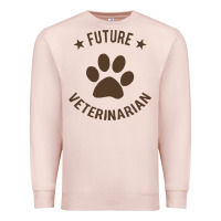 Pale Pink future veterinarian Premium Sweatshirt - artisFamous