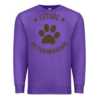 Purple future veterinarian Premium Sweatshirt - artisFamous