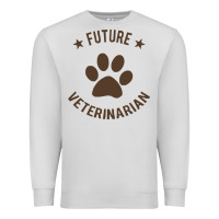 Dove Grey future veterinarian Premium Sweatshirt - artisFamous