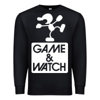Black game & watch tribute Premium Sweatshirt - artisFamous