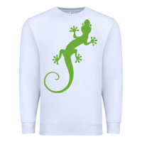White gecko reptile Premium Sweatshirt - artisFamous