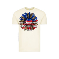Vintage Arctic american flag leopard Vintage Tee - RanaPortraitStore