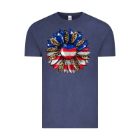 Vintage Denim american flag leopard Vintage Tee - RanaPortraitStore