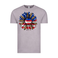 Vintage Zinc american flag leopard Vintage Tee - RanaPortraitStore
