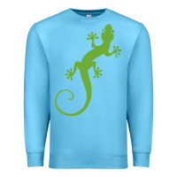 Ocean Blue gecko reptile Premium Sweatshirt - artisFamous