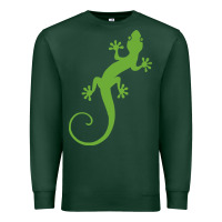 Sports Green gecko reptile Premium Sweatshirt - artisFamous