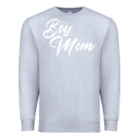 Heather Grey boy mom Premium Sweatshirt - artisFamous