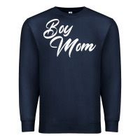 Navy boy mom Premium Sweatshirt - artisFamous