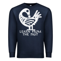 Navy african adinkra sankofa Premium Sweatshirt - artisFamous