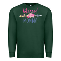Sports Green blessed momma Premium Sweatshirt - artisFamous