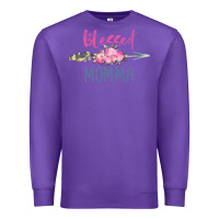 Purple blessed momma Premium Sweatshirt - artisFamous