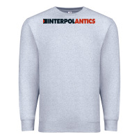 Heather Grey interpol antics crop top Premium Sweatshirt - artisFamous