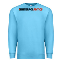 Ocean Blue interpol antics crop top Premium Sweatshirt - artisFamous