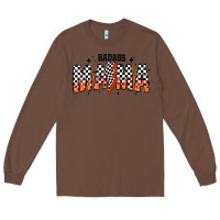 Chestnut baddas mama Long Sleeve Tee - CowhideDigitalArt