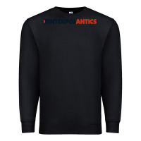 Black interpol antics crop top Premium Sweatshirt - artisFamous