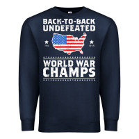 Navy back to back undefeated world war champs Premium Sweatshirt - artisFamous
